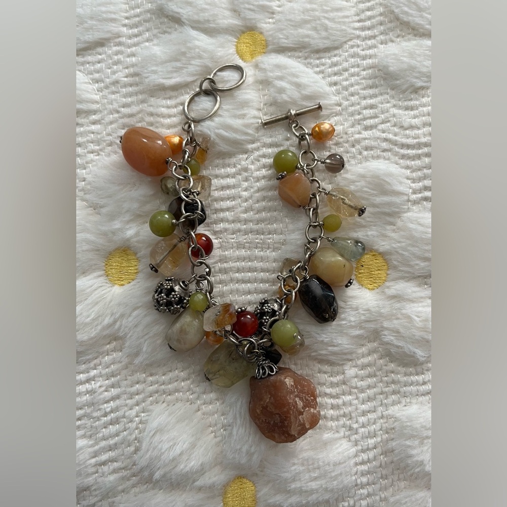 Silpada Silver and Stone Cha-Cha bracelet.